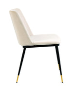 Evora Velvet Dining Chair - Set of 2 by TOV Furniture at Eve Furniture