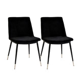 Evora Velvet Dining Chair - Set of 2 by TOV Furniture at Eve Furniture