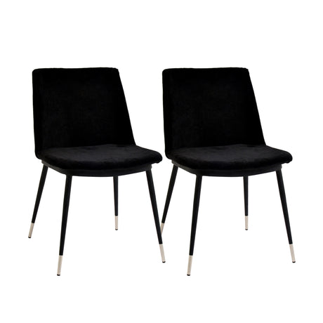 Evora Velvet Dining Chair - Set of 2 by TOV Furniture at Eve Furniture