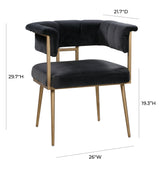 Astrid Velvet Dining Chair by TOV Furniture at Eve Furniture