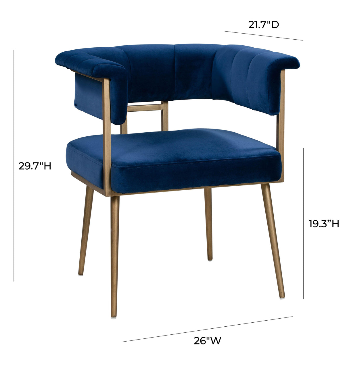 Astrid Velvet Dining Chair by TOV Furniture at Eve Furniture