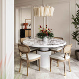 Cosette Performance Linen Dining Chair by TOV Furniture at Eve Furniture