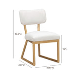 Bobbie Performance Upcycled Fabric Dining Chair by TOV Furniture at Eve Furniture
