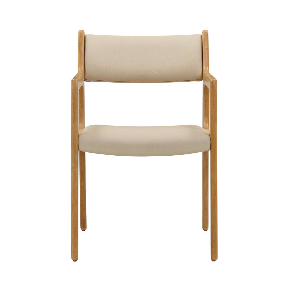 Ari Cream Performance Vegan Leather Dining Chair - Set of 2 by TOV Furniture at Eve Furniture