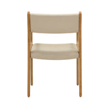 Ari Cream Performance Vegan Leather Dining Chair - Set of 2 by TOV Furniture at Eve Furniture