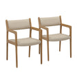 Ari Cream Performance Vegan Leather Dining Chair - Set of 2 by TOV Furniture at Eve Furniture