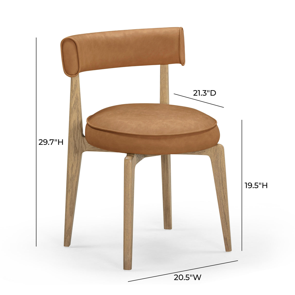 Nikita Performance Vegan Leather Dining Chair by TOV Furniture at Eve Furniture