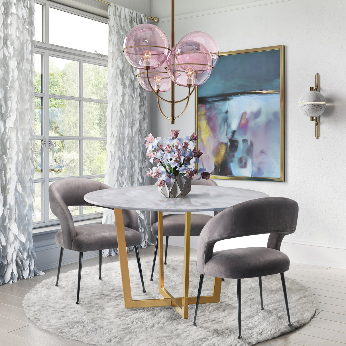 Rocco Velvet Dining Chair by TOV Furniture at Eve Furniture