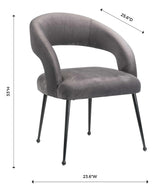 Rocco Velvet Dining Chair by TOV Furniture at Eve Furniture