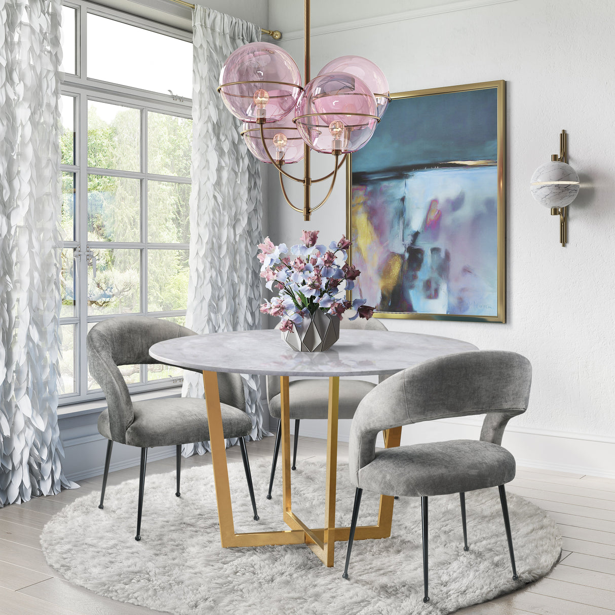 Rocco Velvet Dining Chair by TOV Furniture at Eve Furniture