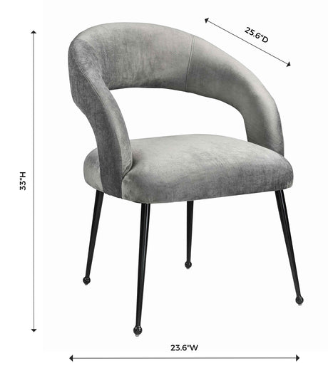 Rocco Velvet Dining Chair by TOV Furniture at Eve Furniture