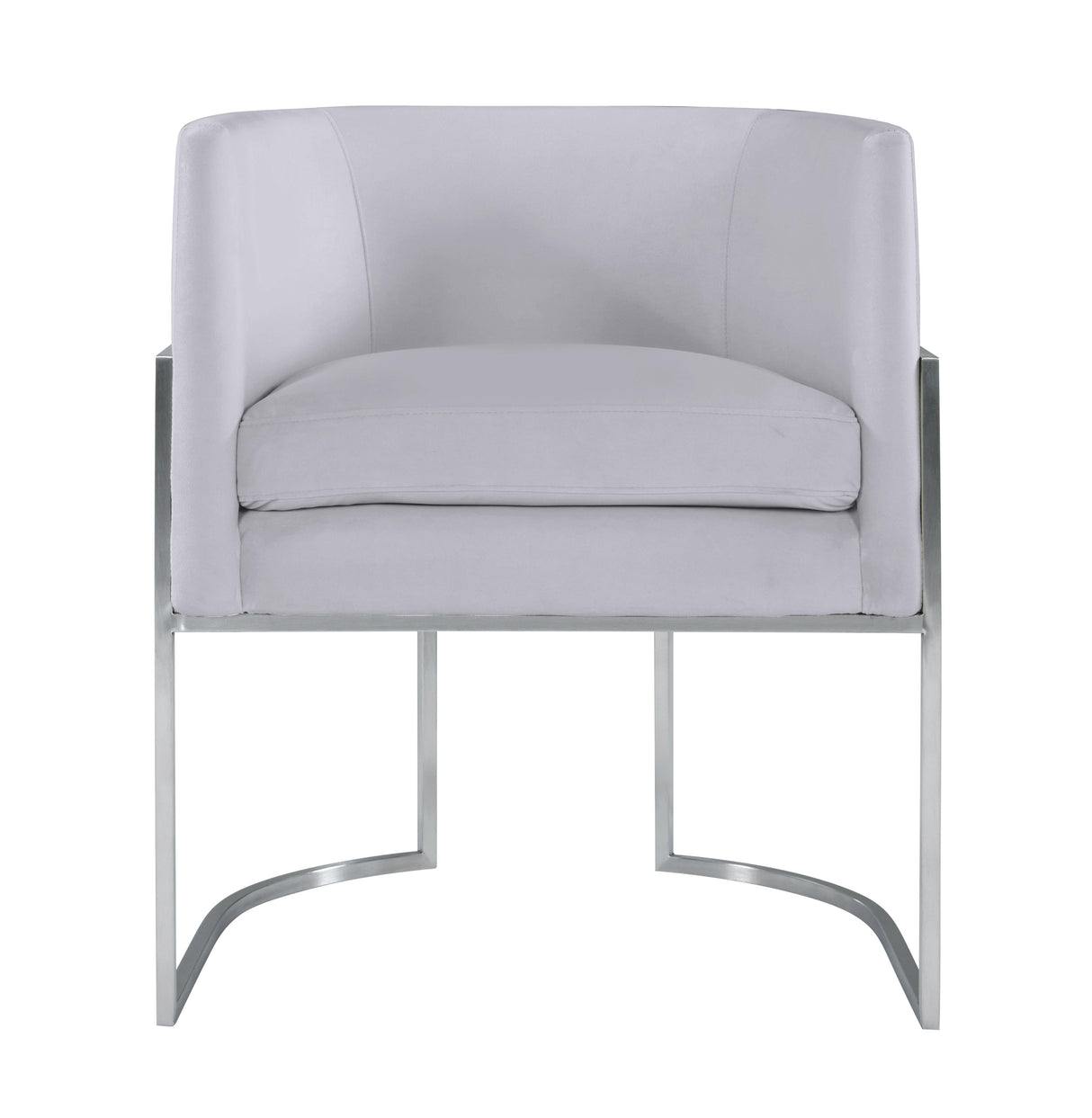 Giselle Velvet Dining Chair with Silver Base by Inspire Me! Home Decor by TOV Furniture at Eve Furniture