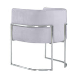 Giselle Velvet Dining Chair with Silver Base by Inspire Me! Home Decor by TOV Furniture at Eve Furniture