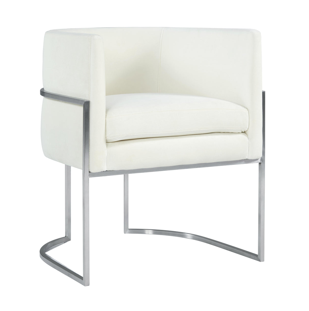 Giselle Velvet Dining Chair with Silver Base by Inspire Me! Home Decor by TOV Furniture at Eve Furniture