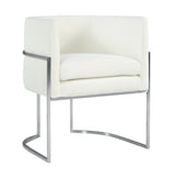 Giselle Velvet Dining Chair with Silver Base by Inspire Me! Home Decor by TOV Furniture at Eve Furniture