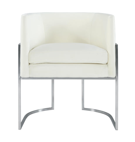 Giselle Velvet Dining Chair with Silver Base by Inspire Me! Home Decor by TOV Furniture at Eve Furniture