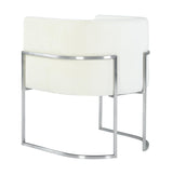 Giselle Velvet Dining Chair with Silver Base by Inspire Me! Home Decor by TOV Furniture at Eve Furniture
