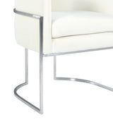 Giselle Velvet Dining Chair with Silver Base by Inspire Me! Home Decor by TOV Furniture at Eve Furniture