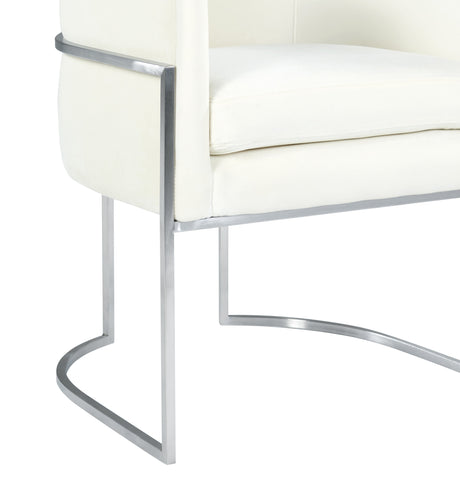 Giselle Velvet Dining Chair with Silver Base by Inspire Me! Home Decor by TOV Furniture at Eve Furniture
