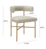 Kim Velvet Dining Chair by TOV Furniture at Eve Furniture