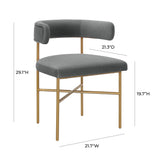 Kim Velvet Dining Chair by TOV Furniture at Eve Furniture