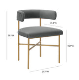 Kim Velvet Dining Chair by TOV Furniture at Eve Furniture