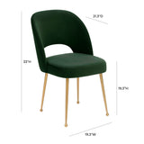 Swell Velvet Dining Chair by TOV Furniture at Eve Furniture