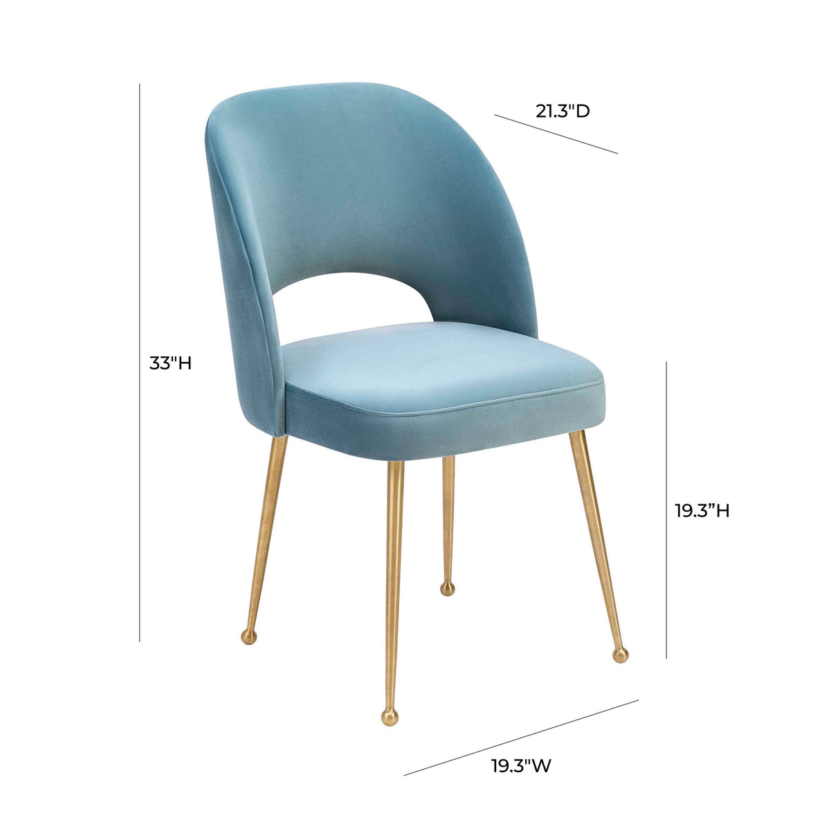 Swell Velvet Dining Chair by TOV Furniture at Eve Furniture