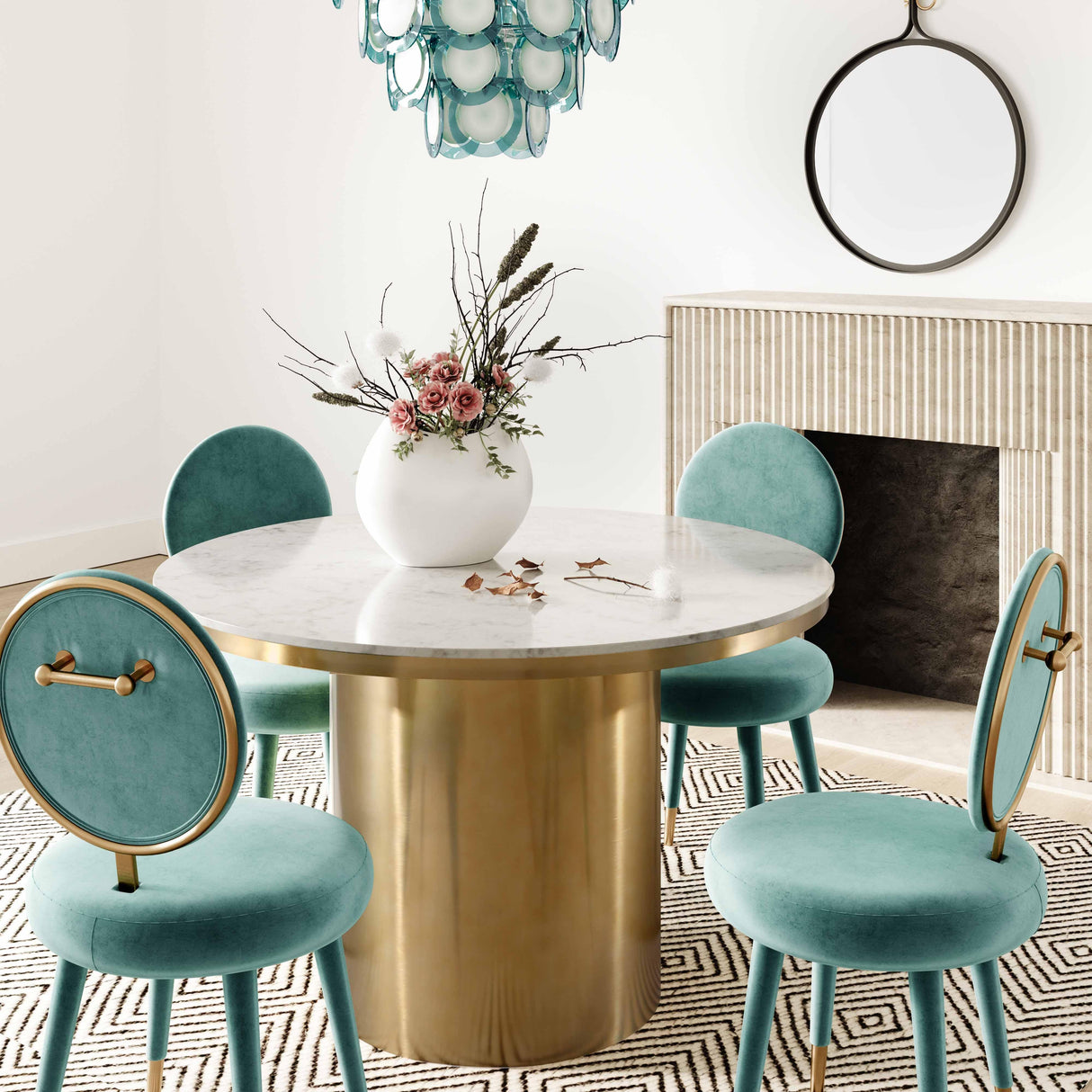 Kylie Velvet Dining Chair by TOV Furniture at Eve Furniture
