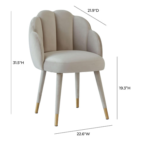 Gardenia Velvet Dining Chair by TOV Furniture at Eve Furniture