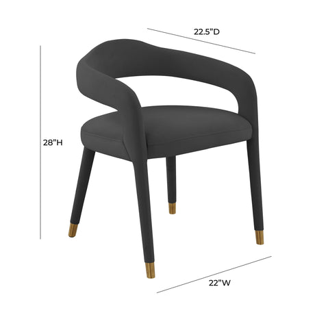 Lucia Velvet Dining Chair by TOV Furniture at Eve Furniture
