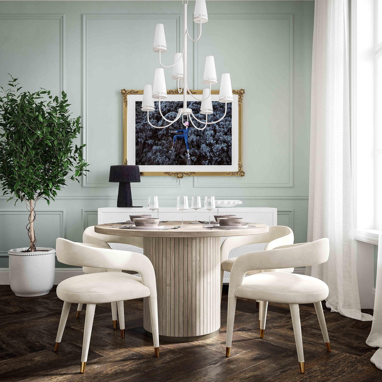 Lucia Velvet Dining Chair by TOV Furniture at Eve Furniture