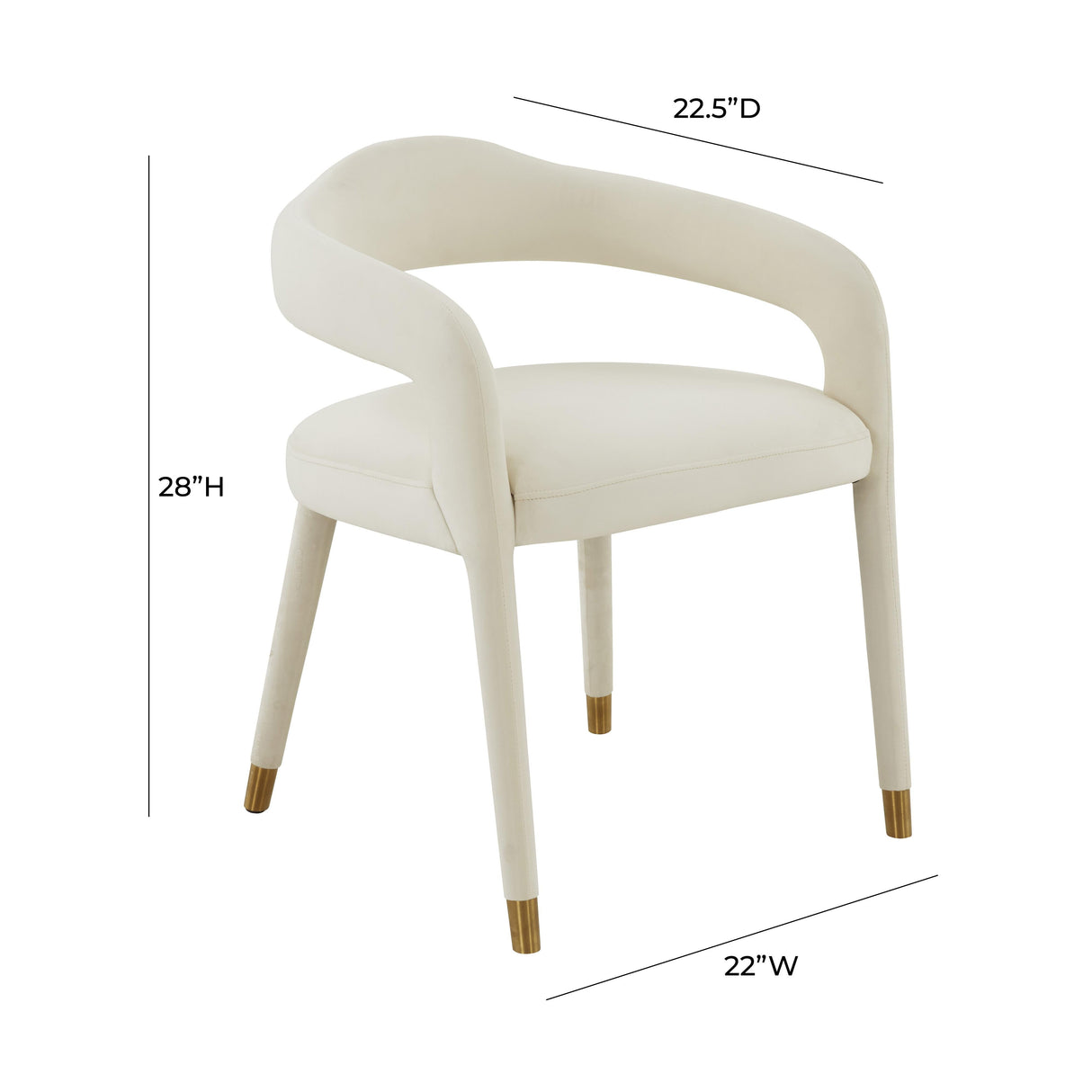 Lucia Velvet Dining Chair by TOV Furniture at Eve Furniture