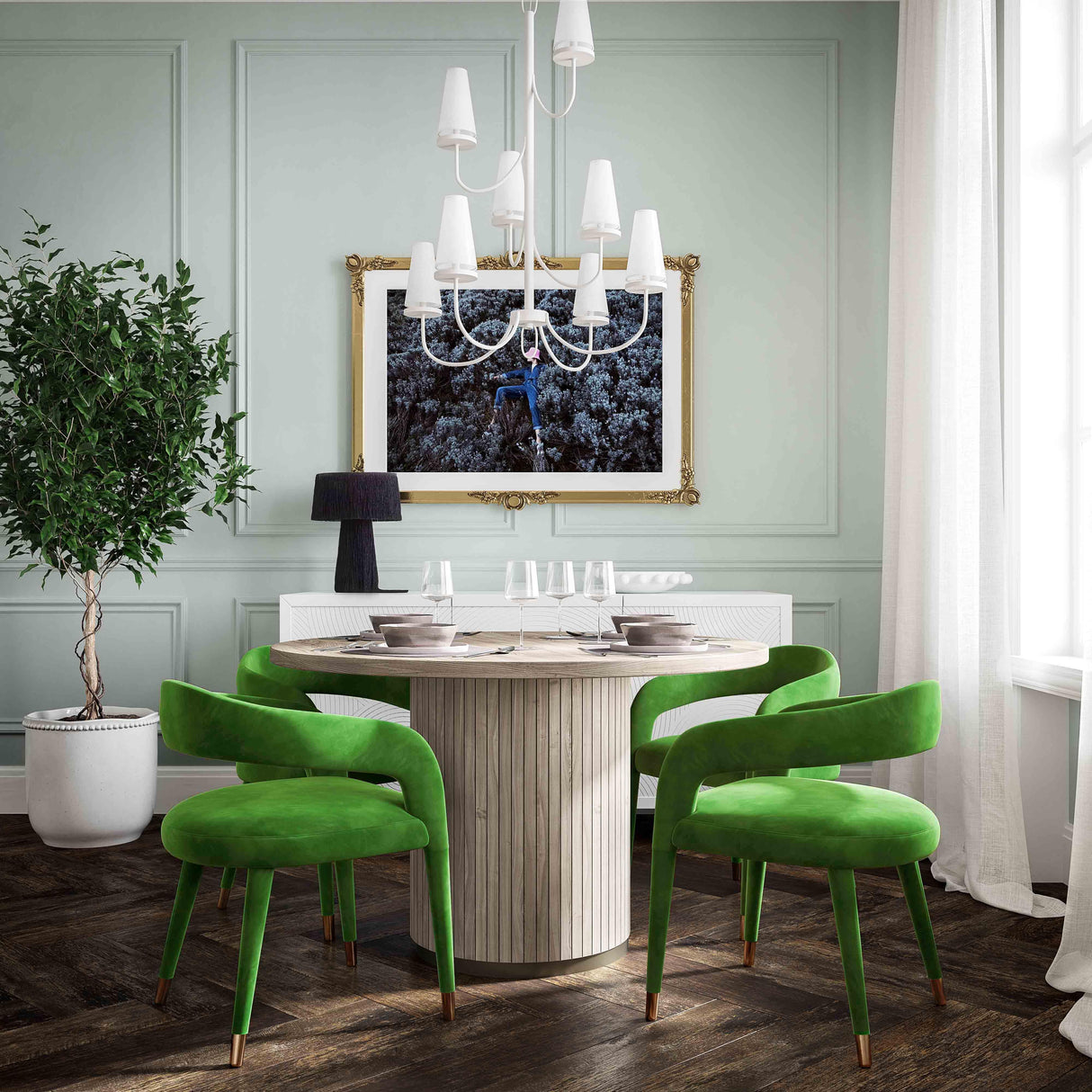 Lucia Velvet Dining Chair by TOV Furniture at Eve Furniture