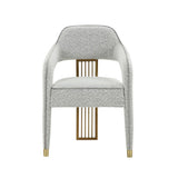 Corralis Performance Boucle Dining Chair by TOV Furniture at Eve Furniture