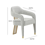 Corralis Performance Boucle Dining Chair by TOV Furniture at Eve Furniture