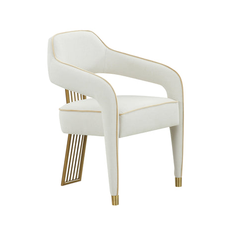 Corralis Cream Performance Linen Dining Chair by TOV Furniture at Eve Furniture
