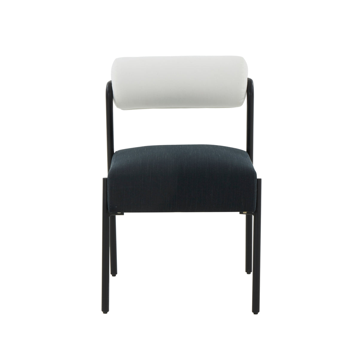 Jolene Cream and Black Performance Linen Dining Chair - Set of 2 by TOV Furniture at Eve Furniture