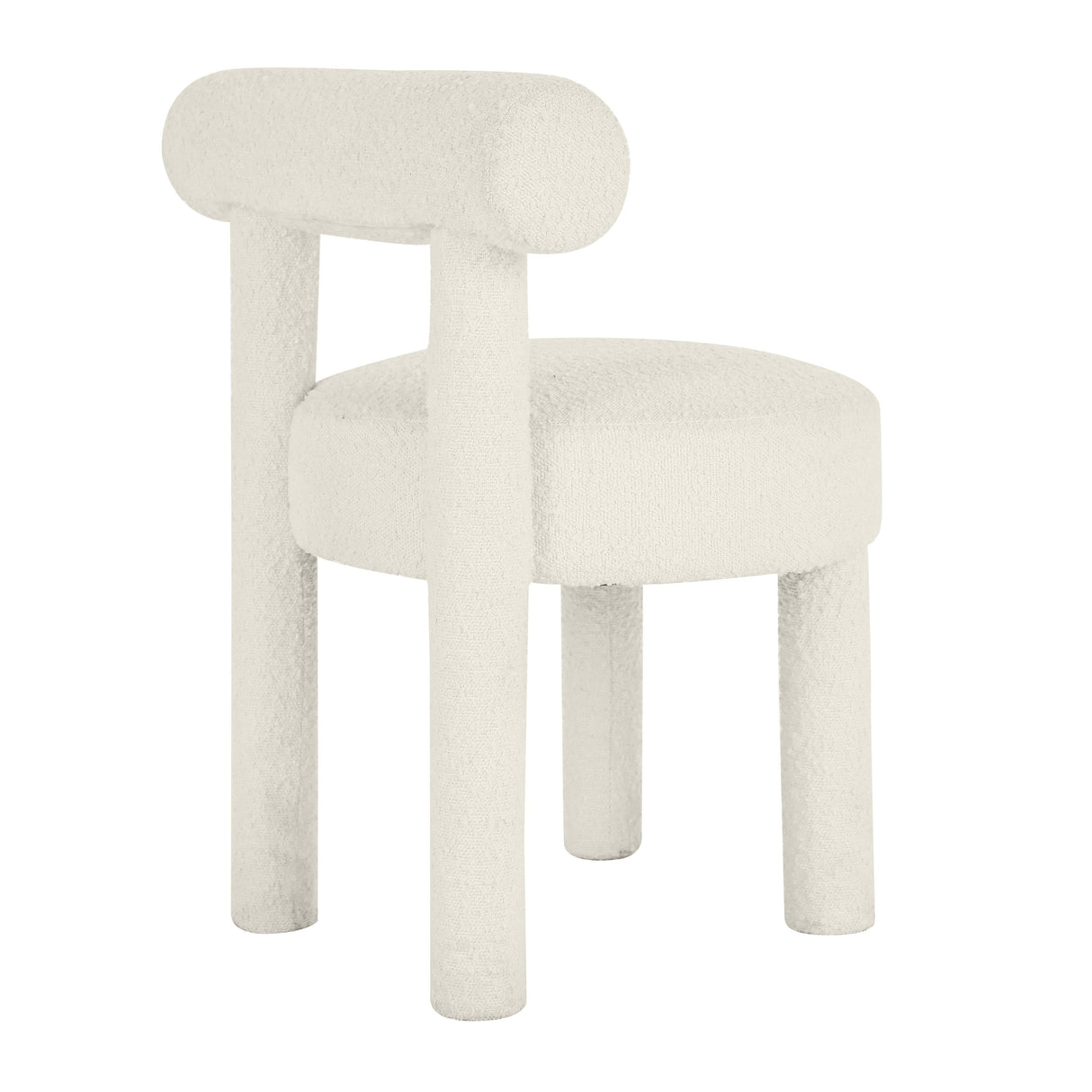 Carmel Cream Performance Boucle Dining Chair by TOV Furniture at Eve Furniture