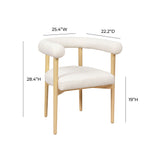 Spara Performance Boucle Dining Chair by TOV Furniture at Eve Furniture