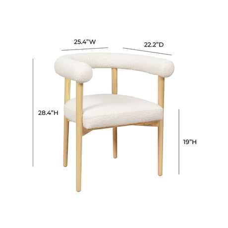Spara Performance Boucle Dining Chair by TOV Furniture at Eve Furniture
