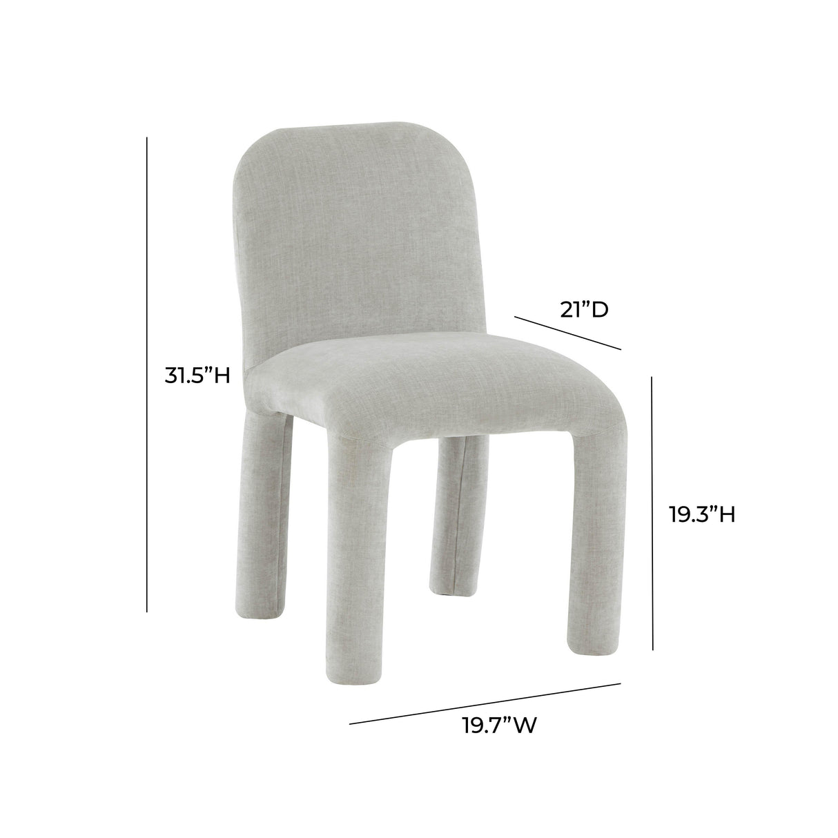 Georgia Performance Chenille Dining Chair by TOV Furniture at Eve Furniture