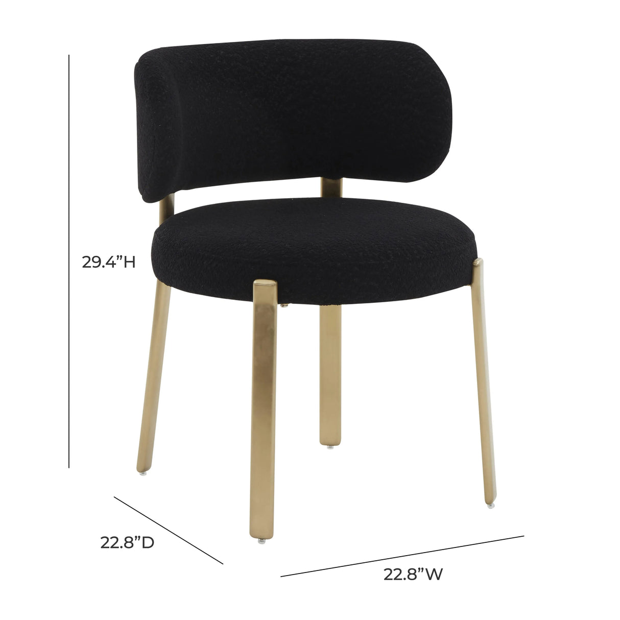 Margaret Performance Boucle Dining Chair by TOV Furniture at Eve Furniture