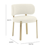 Margaret Performance Boucle Dining Chair by TOV Furniture at Eve Furniture
