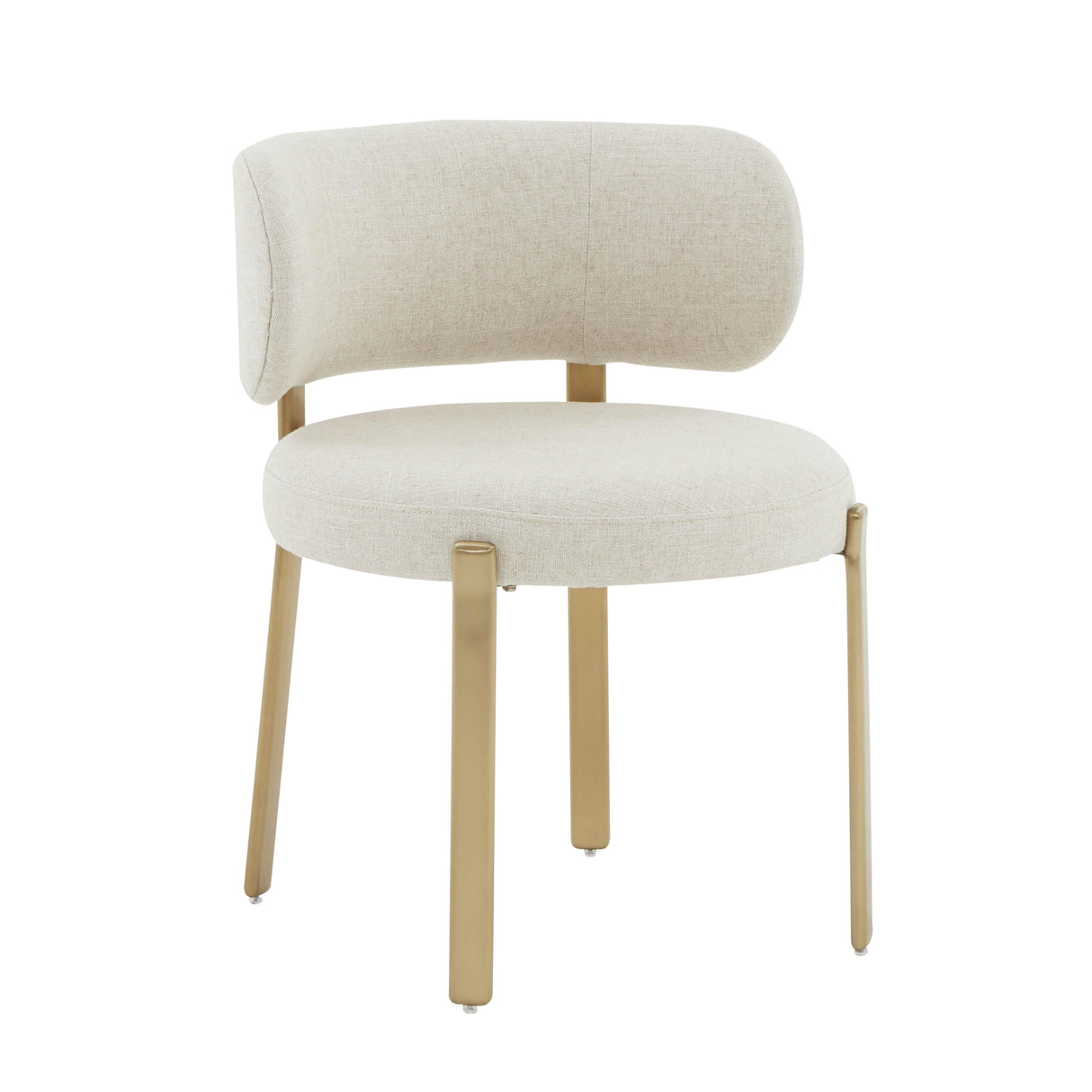 Margaret Cream Performance Linen Dining Chair by TOV Furniture at Eve Furniture