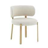 Margaret Cream Performance Linen Dining Chair by TOV Furniture at Eve Furniture
