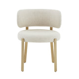 Margaret Cream Performance Linen Dining Chair by TOV Furniture at Eve Furniture