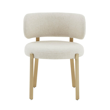 Margaret Cream Performance Linen Dining Chair by TOV Furniture at Eve Furniture