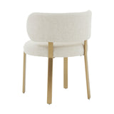 Margaret Cream Performance Linen Dining Chair by TOV Furniture at Eve Furniture