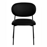 McKenzie Performance Vegan Leather Stackable Dining Chair - Set of 2 by TOV Furniture at Eve Furniture